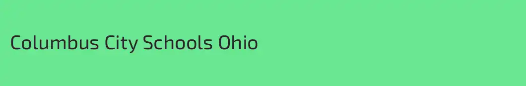 Columbus City Schools Ohio